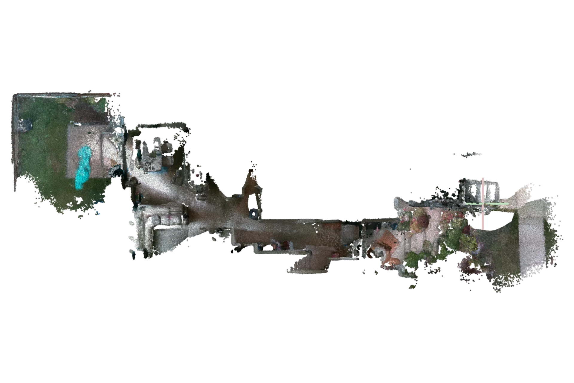 A simultaneous mapping from the NDEVR SLAM engine.