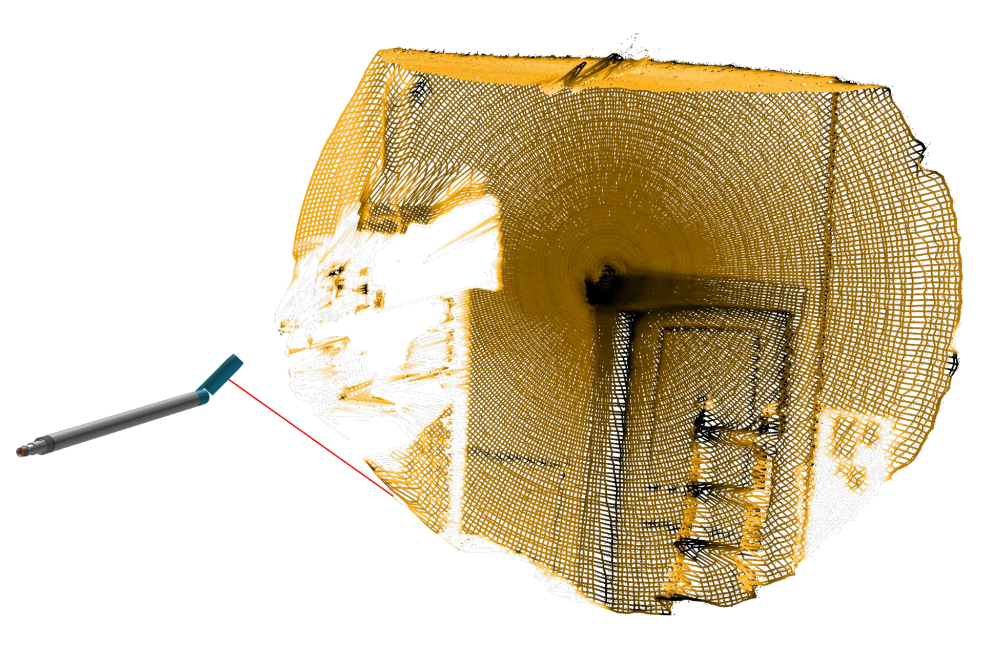 A real-time point collection and mesh with Carlson Scan.