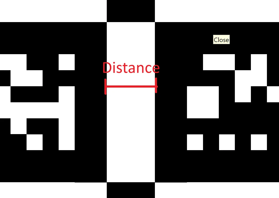 Entering the measured grid spacing in the calibration settings