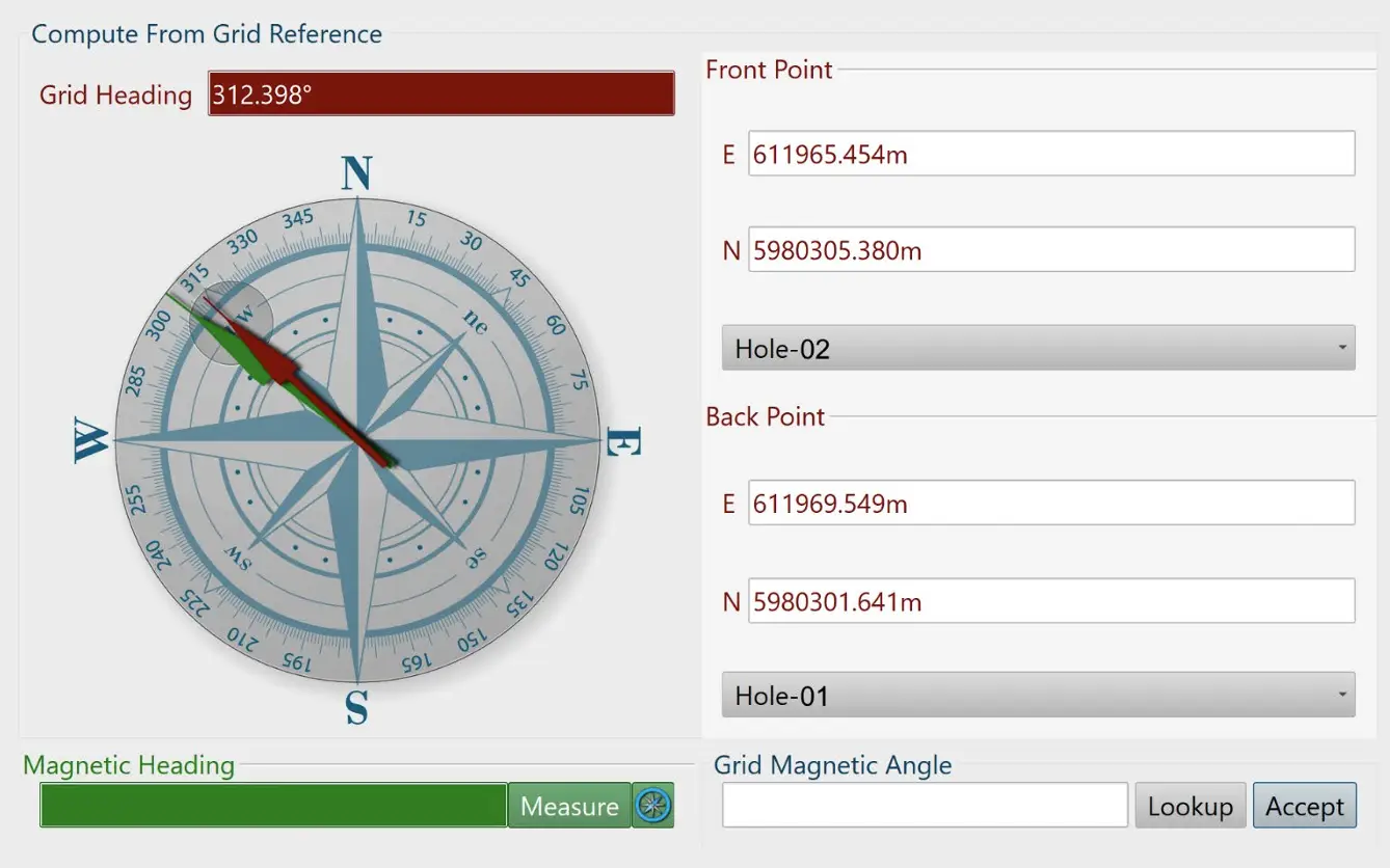 Grid magnetic angle adjustment on the NDEVR Engine calculation page