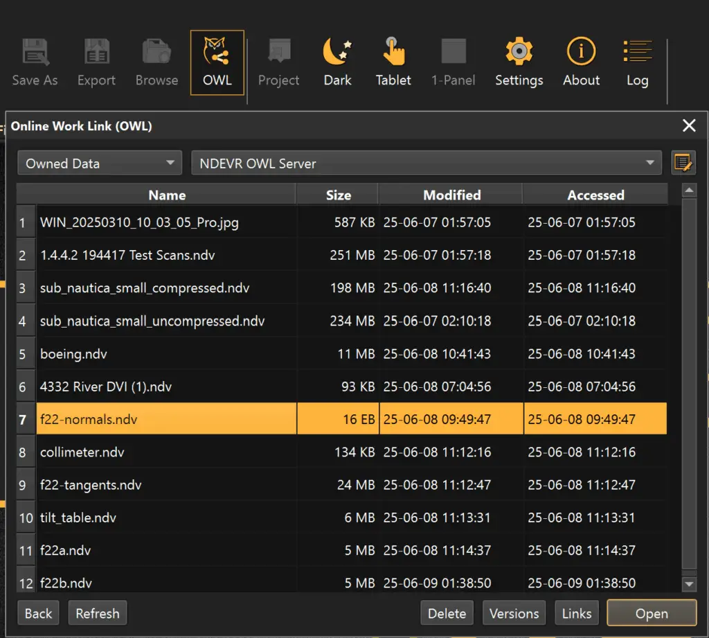 OWL online viewer rendering a 3D model in the browser