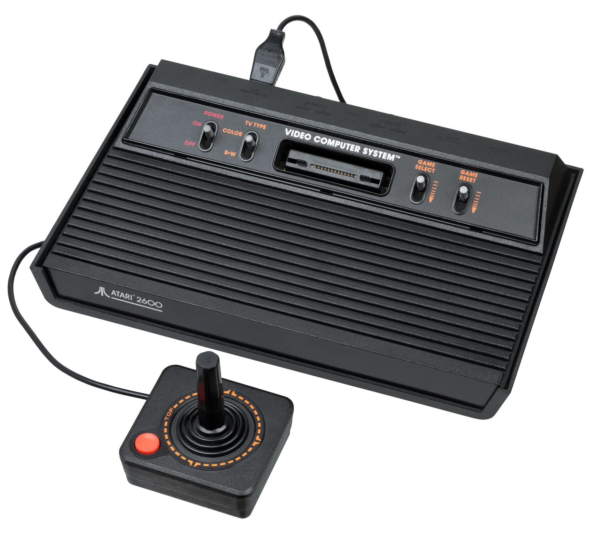 Atari 2600 console on a white background