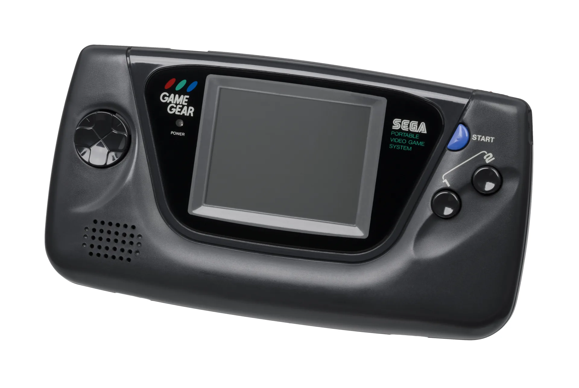 Black Sega Game Gear handheld console