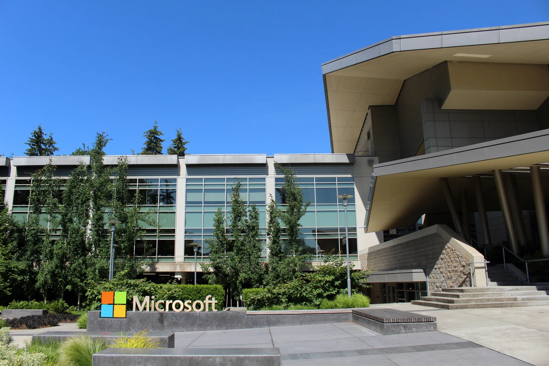Building 92 at Microsoft headquarters in Redmond, Washington